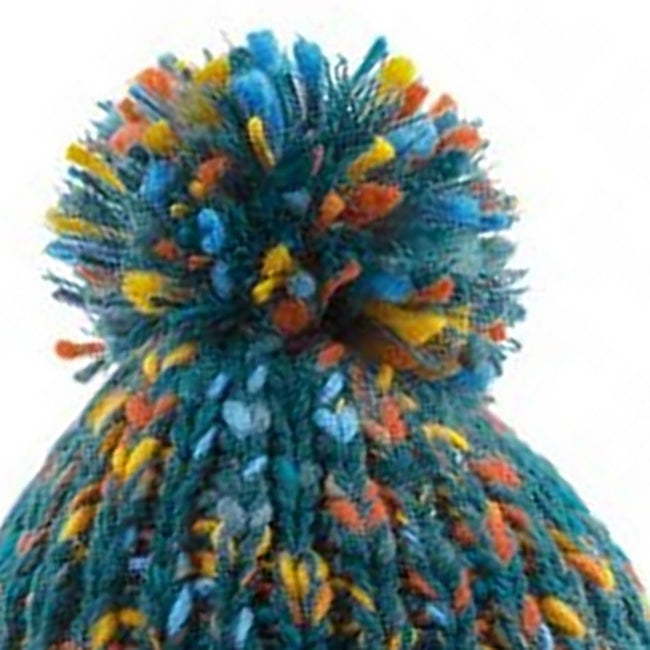 Retro Twist - Back - Beechfield Adults Twister Pom Pom Beanie