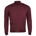 Oxblood - Front - SOLS Unisex Roscose Bomber Jacket