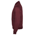Oxblood - Side - SOLS Unisex Roscose Bomber Jacket