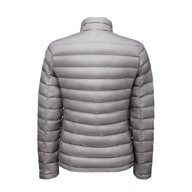 Metal Gray - Back - SOLS Womens-Ladies Wilson Lightweight Padded Jacket