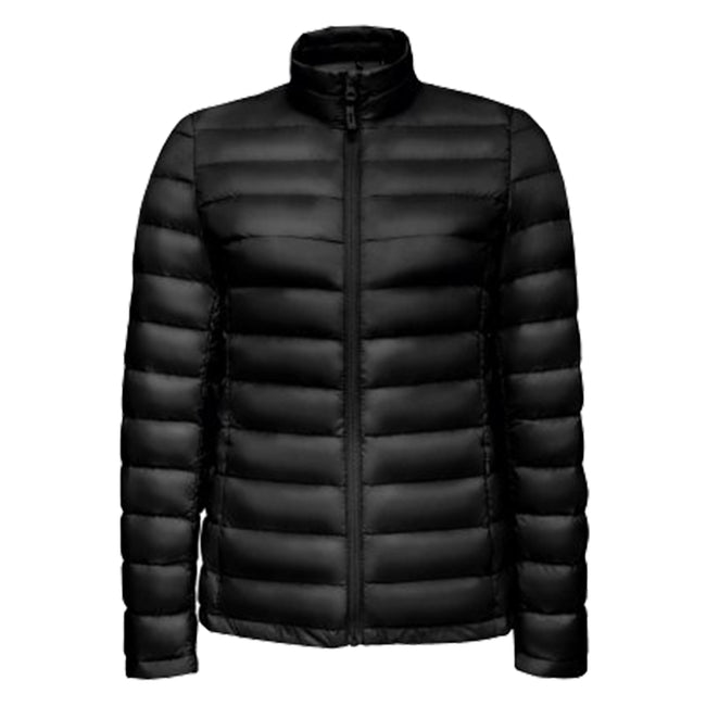 Black - Front - SOLS Womens-Ladies Wilson Lightweight Padded Jacket