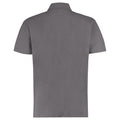 Charcoal Gray - Back - Kustom Kit Mens Regular Fit Workforce Pique Polo Shirt