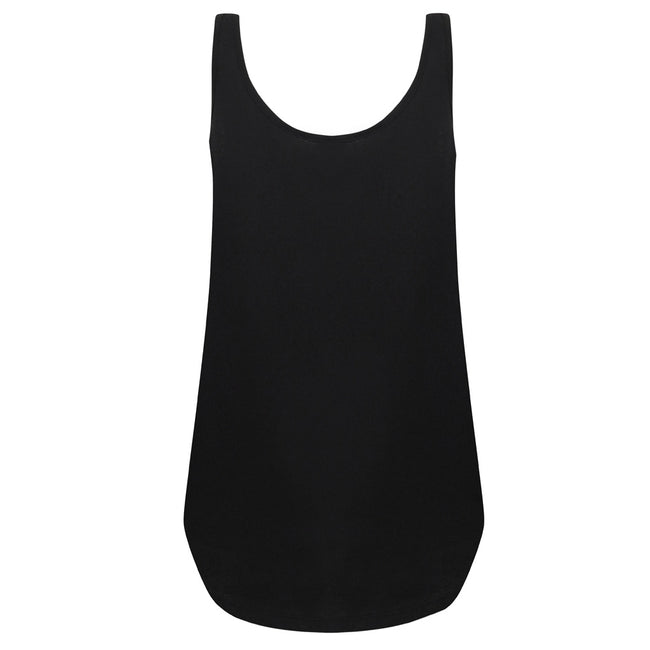 Black - Back - Skinni Fit Womens-Ladies Slounge Undershirt