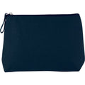 Midnight Blue - Front - Kimood Cotton Canvas Toiletry Bag
