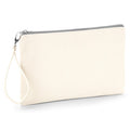Natural-Light Gray - Front - Westford Mill Canvas Wristlet Pouch