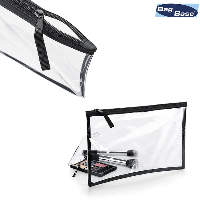 Clear-Black - Lifestyle - BagBase Clear Grab Pouch
