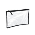 Clear-Black - Front - BagBase Clear Grab Pouch