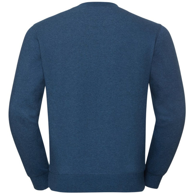 Ocean Melange - Back - Russell Mens Authentic Melange Sweatshirt