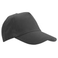 Dark Gray - Front - SOLS Unisex Buzz 5 Panel Baseball Cap