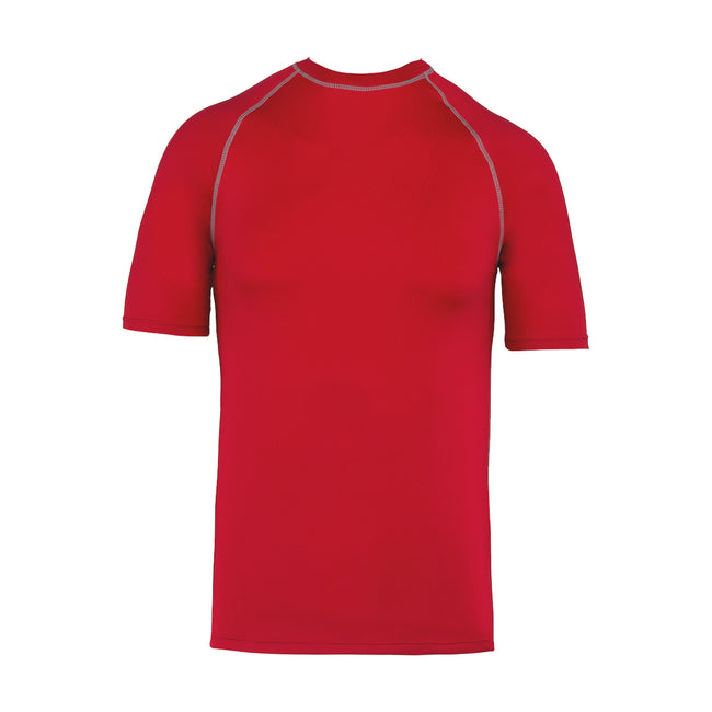 Sporty Red - Front - Proact Adults Unisex Surf T-Shirt