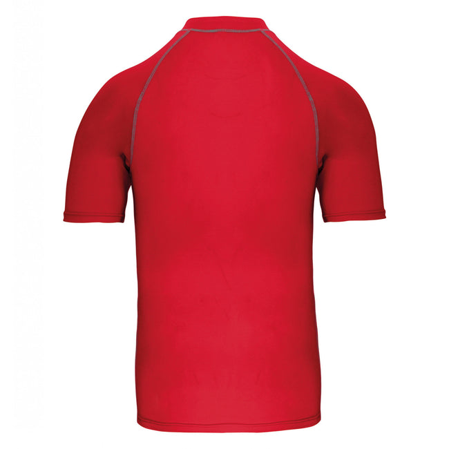Sporty Red - Back - Proact Adults Unisex Surf T-Shirt
