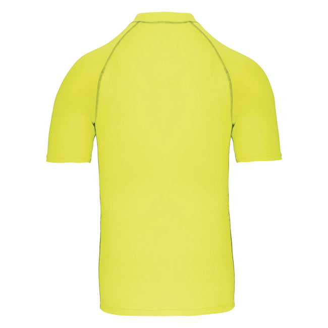 Fluorescent Yellow - Back - Proact Adults Unisex Surf T-Shirt