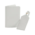 Soft Gray - Front - BagBase Faux Leather Boutique Travel Set