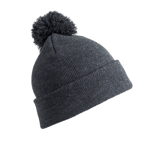 Gray - Front - Result Core Pom Pom Beanie