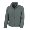 Gray - Front - Result Mens Classic Soft Shell Jacket