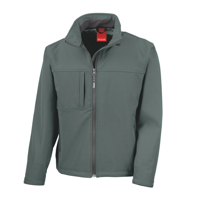 Gray - Front - Result Mens Classic Soft Shell Jacket