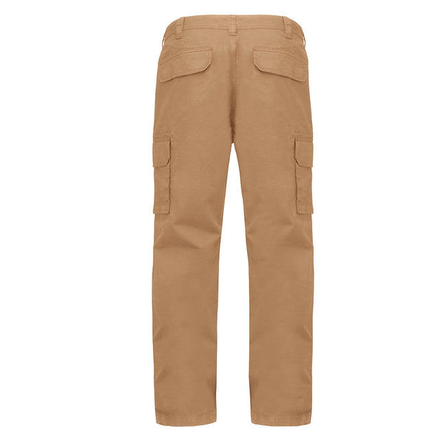 Camel - Back - Kariban Adults Unisex Multi-Pocket Cargo Pants