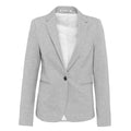 Light Gray Heather - Front - Kariban Womens-Ladies Knitted Blazer