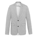 Light Gray Heather - Front - Kariban Mens Knitted Blazer
