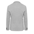 Light Gray Heather - Back - Kariban Mens Knitted Blazer