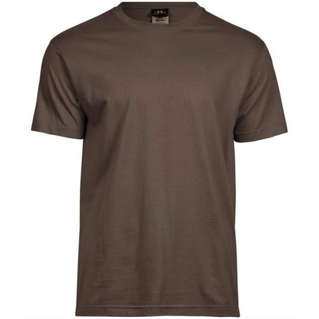 Chocolate Brown - Front - Tee Jays Mens Sof T-Shirt