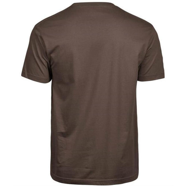 Chocolate Brown - Back - Tee Jays Mens Sof T-Shirt