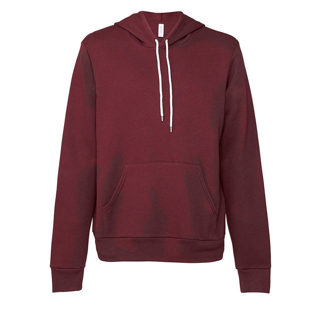 Maroon - Front - Canvas Unisex Pullover Hoodie