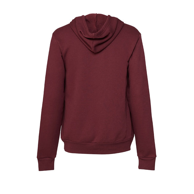 Maroon - Back - Canvas Unisex Pullover Hoodie