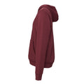 Maroon - Side - Canvas Unisex Pullover Hoodie