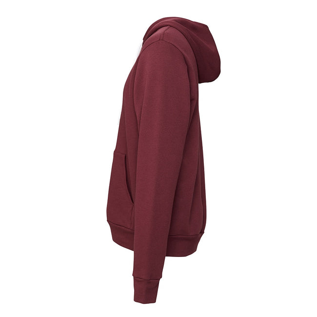 Maroon - Side - Canvas Unisex Pullover Hoodie