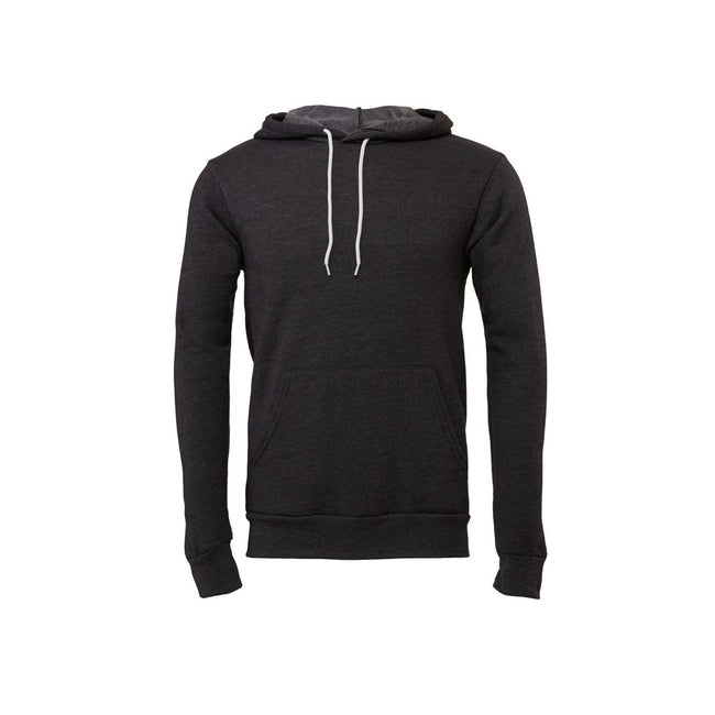 Dark Gray Heather - Front - Canvas Unisex Pullover Hoodie