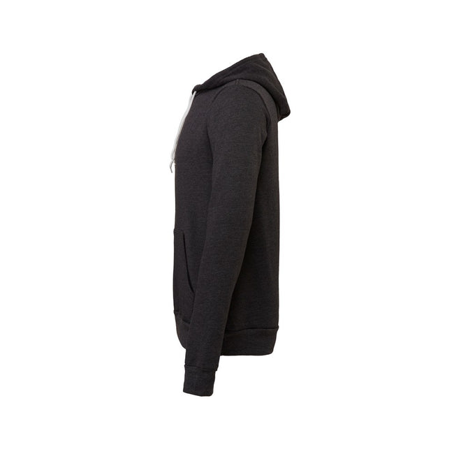 Dark Gray Heather - Side - Canvas Unisex Pullover Hoodie