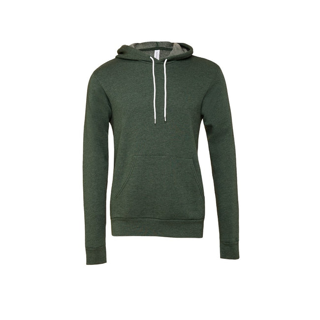 Heather Forest Green - Front - Canvas Unisex Pullover Hoodie