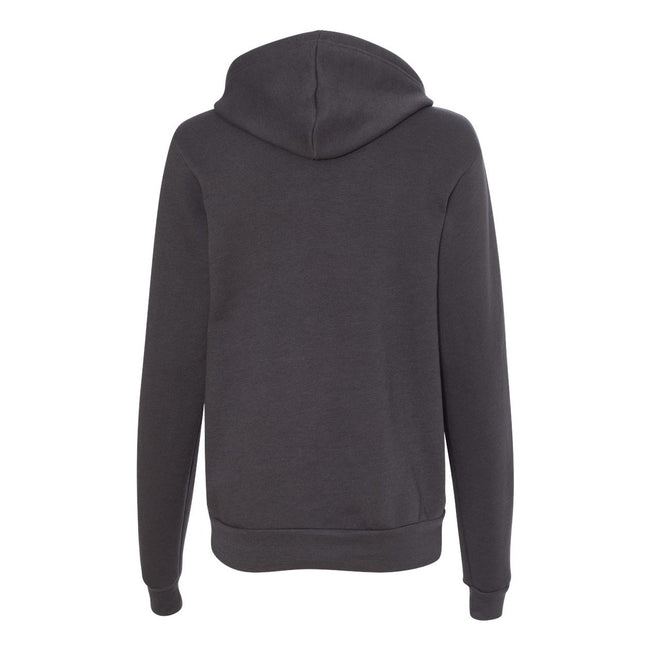 Dark Grey - Back - Canvas Unisex Pullover Hoodie