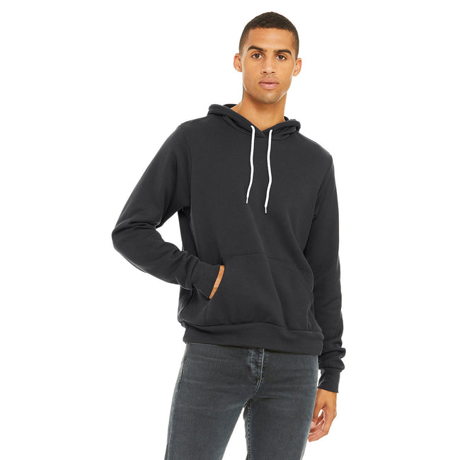 Dark Grey - Side - Canvas Unisex Pullover Hoodie
