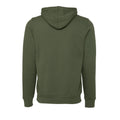 Military Green - Back - Canvas Unisex Pullover Hoodie