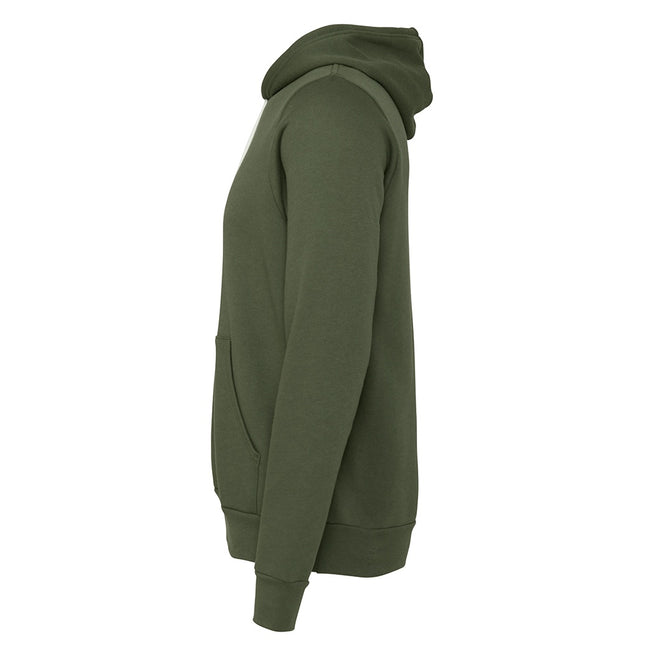 Military Green - Side - Canvas Unisex Pullover Hoodie