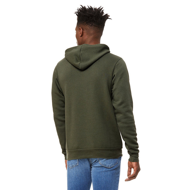 Military Green - Pack Shot - Canvas Unisex Pullover Hoodie