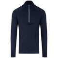 French Navy - Front - AWDis Mens Cool-Flex Half Zip Top