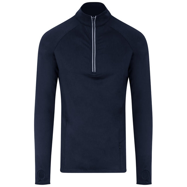 French Navy - Front - AWDis Mens Cool-Flex Half Zip Top