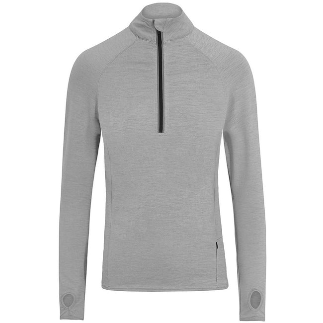 Silver Gray - Front - AWDis Mens Cool-Flex Half Zip Top