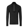 Jet Black - Front - AWDis Mens Cool-Flex Half Zip Top