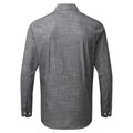 Gray - Back - Premier Mens Long Sleeve Chambray Shirt