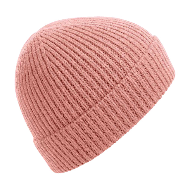 Blush - Front - Beechfield Engineered Knit Ribbed Beanie