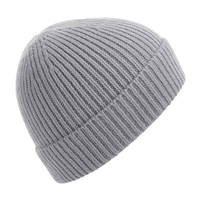 Light Gray - Front - Beechfield Engineered Knit Ribbed Beanie