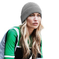 Light Gray - Back - Beechfield Engineered Knit Ribbed Beanie