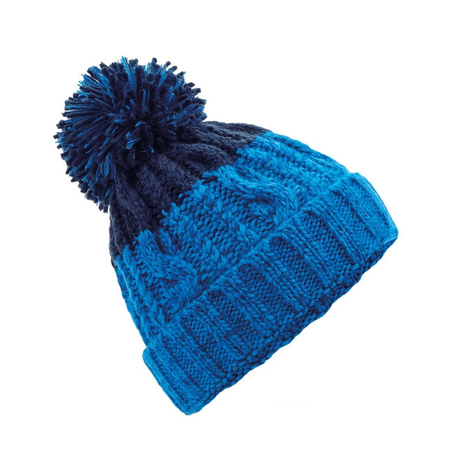 Azure Blue-Oxford Navy - Front - Beechfield Apres Beanie