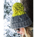 Light Gray-Citron - Back - Beechfield Apres Beanie