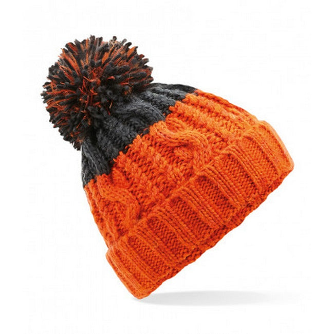 Orange-Dark Graphite - Front - Beechfield Apres Beanie