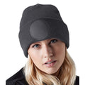 Graphite Gray - Back - Beechfield Circular Patch Beanie